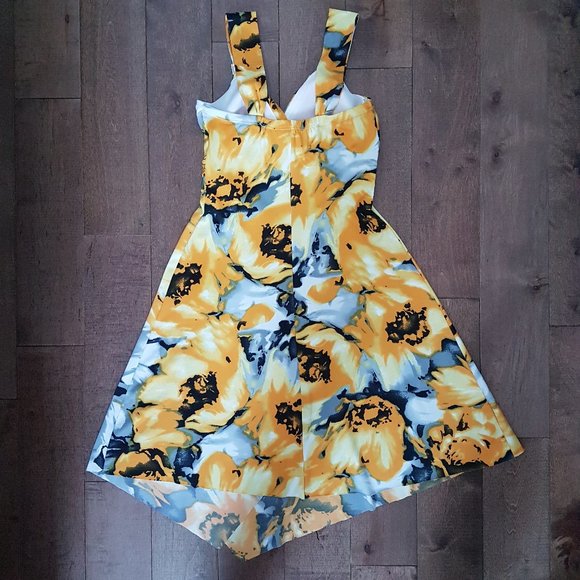 Fun & Flint Women Yellow/Multi Dress - Size M - Picture 2 of 7